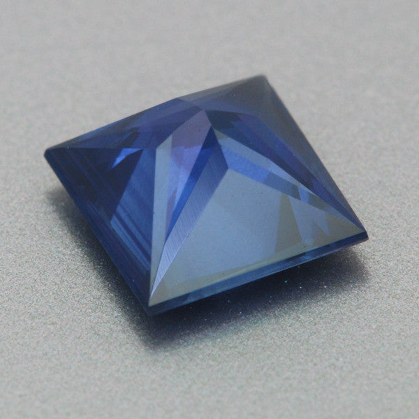 1.30 Carat Princess Cut Blue Sapphire | Rare 6mm Square Gemstone - Item: SB000734 - Image: 2