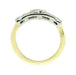 Vintage Mid Century Diamond Ring in 14 Karat White and Yellow Gold