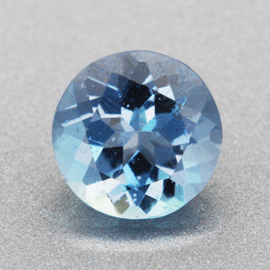 Natural Loose Round Aquamarine 0.53 Carat | Unique Vivid Deep Blue Color | 5.2 mm Gem Stone