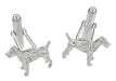 Terrier Cufflinks in Sterling Silver