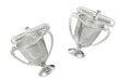 Loving Cup Cufflinks in Sterling Silver