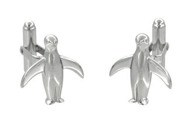 Penguin Cufflinks in Sterling Silver