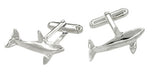 Killer Whale Cufflinks in Sterling Silver