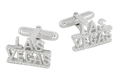 Las Vegas Cufflinks in Sterling Silver