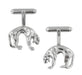 Panther Cufflinks in Sterling Silver