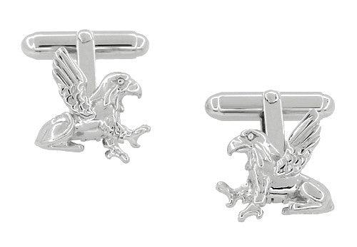 Griffin (Gryphon) Cufflinks in Sterling Silver