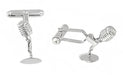 Solid Sterling Silver Micrphone Cufflinks - SCL228