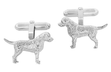 Labrador Retriever Cufflinks in Sterling Silver