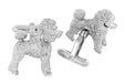 Poodle Cufflinks in Sterling Silver