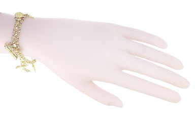 Sports Theme Charm Bracelet in 14 Karat Yellow Gold - alternate view