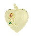 Sweet 16 Heart Charm Pendant in 14 Karat Gold