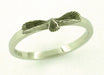 Three Leaves Ring in 14 Karat White Gold