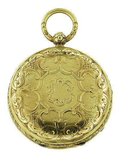 S.I. Tobias & Co., Liverpool Keywind Pocket Watch in 18 Karat Tri Color Gold - Item: PW101 - Image: 6