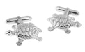 Tortoise Cufflinks in Sterling Silver