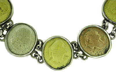 Victorian Lava Cameo Antique Bracelet in Sterling Silver - Item: SSBR1 - Image: 2
