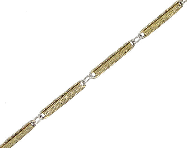 Antique Pocket Watch Chain - Gold Filled - Item: WC103 - Image: 2