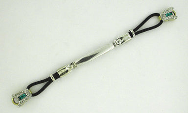 Ladies Art Deco Watchband with Rhinestones