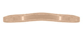 Millgrain Edge Curved Wedding Band in 14 Karat Rose ( Pink ) Gold