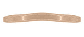 Millgrain Edge Curved Wedding Band in 14 Karat Rose ( Pink ) Gold