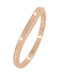 Millgrain Edge Curved Wedding Band in 14 Karat Rose ( Pink ) Gold