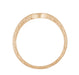 Inside of Art Deco Hand Engraved Scrolls Antique Contoured Wedding Band in 14kt Rose Gold - WR199R
