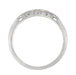 Art Deco Flowers and Wheat Engraved Filigree Wedding Band in Platinum