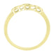 Vintage Style Retro Moderne Yellow Gold Filigree Diamond Wedding Ring - 10K, 14K or 18K